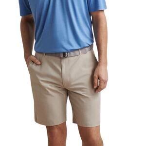 Peter Millar Shackleford  Hybrid Short 36 Khaki – Golf & Swim NWT $108